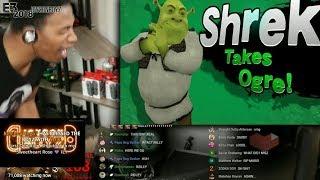 ETIKA REACTS TO SHREK IN SMASH BROS ULTIMATE [MEME]