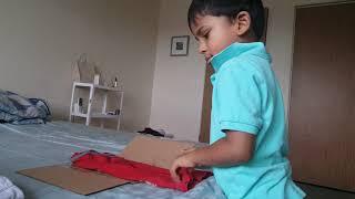 DIY cardboard cloth folder