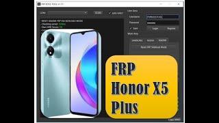 Honor X5 Plus Frp Bypass / Sin destapar  / FRP BOSS TOOL