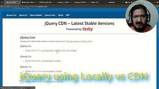 jQuery usage Locally vs CDN