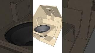 DIY Speaker Box | Bandpass 18"  #diysubwoofer #audioequipment #soundbox #design #speaker