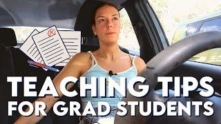 How to Teach as a Graduate PhD Student | Teaching Assistant Tips