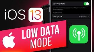 How to Enable Low Data Mode in iOS 13 | Reduce Network Data Usage on iPhone