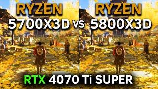 Ryzen 7 5700X3D vs Ryzen 7 5800X3D | RTX 4070 Ti SUPER | 1080p - 1440p | 2024