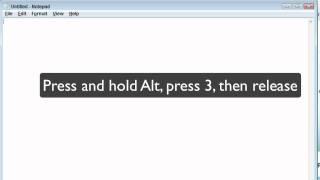 How to Enter ASCII Key Codes in Windows