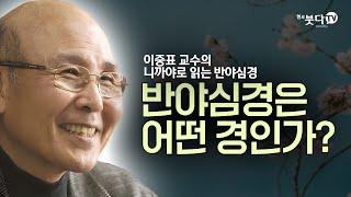 반야심경은 어떤 경인가? | 불교 불교학 불성 말씀 이야기 공사상 | 이중표교수의 니까야로 읽는 반야심경 1강