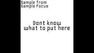 Samples from Sample Focus 1# (Brazilian Funk)