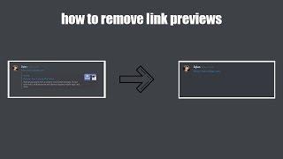 How to remove link previews on Discord