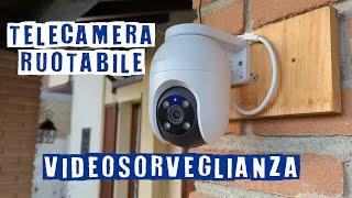 Telecamera Amazon wifi videosorveglianza da esterno dome ruotabile 360 gradi. Test e recensione