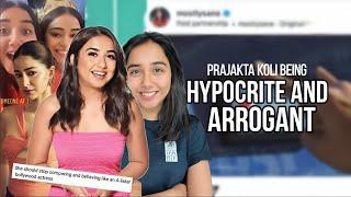 Prajakta Koli being IRRESPONSIBLE & HYPOCRITE | Prajakta BEING MEAN to guests in her show?