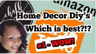 AFFORDABLE|Home decor diys| #diy #craft #temu Temu vs Amazon vs Chaulk Couture