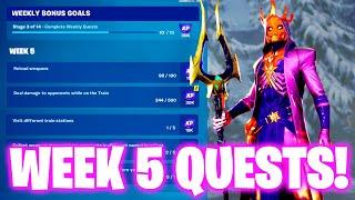 How To Complete Week 5 Quests in Fortnite - All Week 5 Challenges Fortnite Chapter 5 Season 2