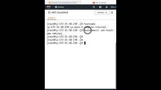 How to change default hostname in AWS linux instance | #VmTutes