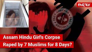 FACT CHECK: Viral Image Shows Assam Hindu Girl's Corpse that Was Raped by 7 Muslim Boys for 8 Days?