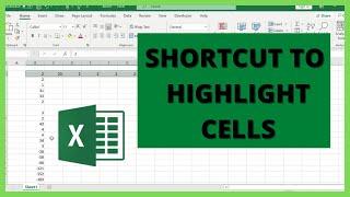 Keyboard SHORTCUT to Highlight Cells in Excel
