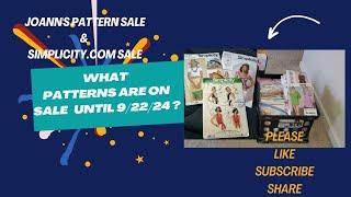 Joann Pattern Sale & Simplicity com Sale & Make Nine Project 5 Reveal #patternsale #sewingpatterns