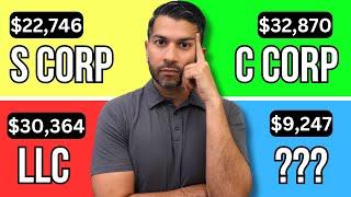 CPA EXPLAINS Tax Differences: LLC, S Corp, C Corp, Partnership, Sole Prop
