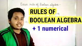 boolean algebra || rules of boolean algebra || bsc 3rd semester physics || bindas physics