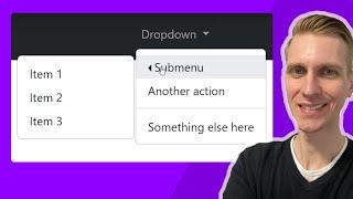 Bootstrap 5 Multi-Level Dropdown Submenu on Hover