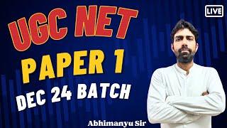 UGC NET Paper 1 December 24 Practice session I #ugcnetpaper1