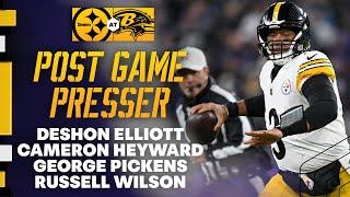 Elliott, Heyward, Pickens & Wilson Postgame Press Conference (Wild Card vs Ravens)