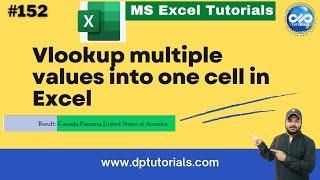 Vlookup Multiple Values Into One Cell In Excel (Simple Formula)