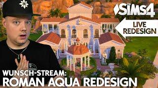 Live Bauen Roman Aqua Spa ReDesign 2024 in Die Sims 4 mit Daniel und Chris