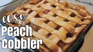 EASY PEACH COBBLER RECIPE  | BOSS MOM HUSTLE