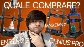 La mia preferita? Confrontone Creality Ender 3 S1, Artillery Genius Pro e Mingda Magician X