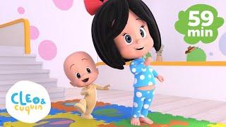 Si tú tienes muchas ganas de aplaudir y más canciones infantiles con Cleo y Cuquin | Familia Telerin