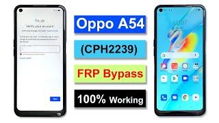 OPPO A54 FRP BYPASS 100% EASY WITHOUT PC ANDROID 11/12 | OPPO A54 (CPH2239) GOOGLE ACCOUNT BYPASS |