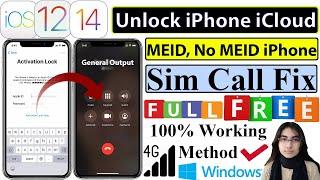 How to Bypass MEID, No MEID iPhone With Sim/Calls/Network Windows in Full Free | iOS 14.4.2/12.5.2