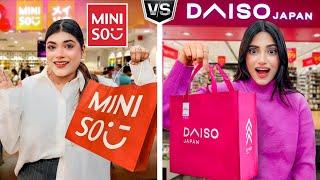 Rs 1000 At Miniso Vs Rs 1000 At  Daiso Challenge | Cheap Vs Expensive | Mahjabeen Ali