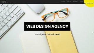 Homepage Design with Text Animation ( Bootstrap Carousel )