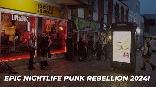 Epic atmosphere : Blackpool Rebellion at Night | Don't Miss Out on the Action!"