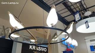 Дизайнерская подвесная люстра в виде птичек Arsi - Gem Lamp