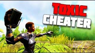 FIGHTING TOXIC GRIEFER & CHEATER on ARK OFFICIAL SMALLTRIBES