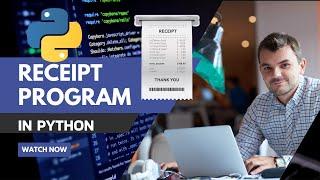 How to create a receipt program in Python (Python project for Beginners)