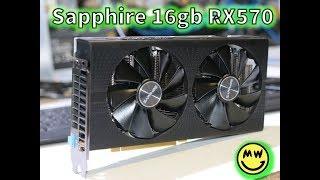 16gb Sapphire RX570 mining card | benchmark testing | performance | grin coin mining !