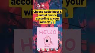 Change Audio Input & Output Between Headphones Or Other  Devices According to You || #shorts #music