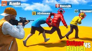 SNIPER vs RUNNERS (Youtuber Edition) GTA 5