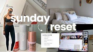 sunday reset 🫧 goals reset, healthy habits, notion, deep cleaning & more!