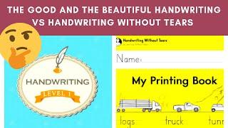 HANDWRITING WITHOUT TEARS VS TGATB HANDWRITING||HOMESCHOOL HANDWRITING CURRICULUM||WHAT WE PREFER