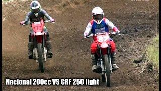 Corrida insana no Velocross - Disputa entre Nacional 200cc e Crf 250f na final Copa Integração