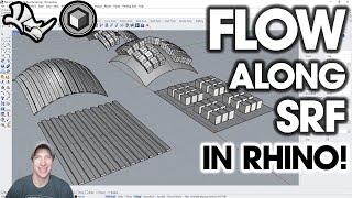 Bend Objects ALONG SURFACES in Rhino with FlowAlongSrf! (Easy Tutorial)