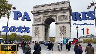  Champs-Élysées - Paris - France  Walking Tour 2022-  4K ( Ultra HD 60fps )