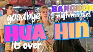 From Hua Hin to #bangkok | Suvranabhumi Area | Bangkok Nightmarket |Goodbye Thailand goodbye Bam