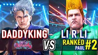 T8  DADDYKING (Jin) vs LI R LI (#2 Ranked Paul)  Tekken 8 High Level Gameplay