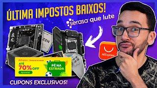 AO VIVO! ÚLTIMA Promoção SEM IMPOSTOII! CUPONS EXCLUSIVOS, Unboxing, Dicas, S0rt3ios e mais!!