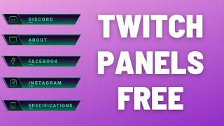 Twitch Panels Kostenlos Downloaden + Einrichten I Tutorial 2021